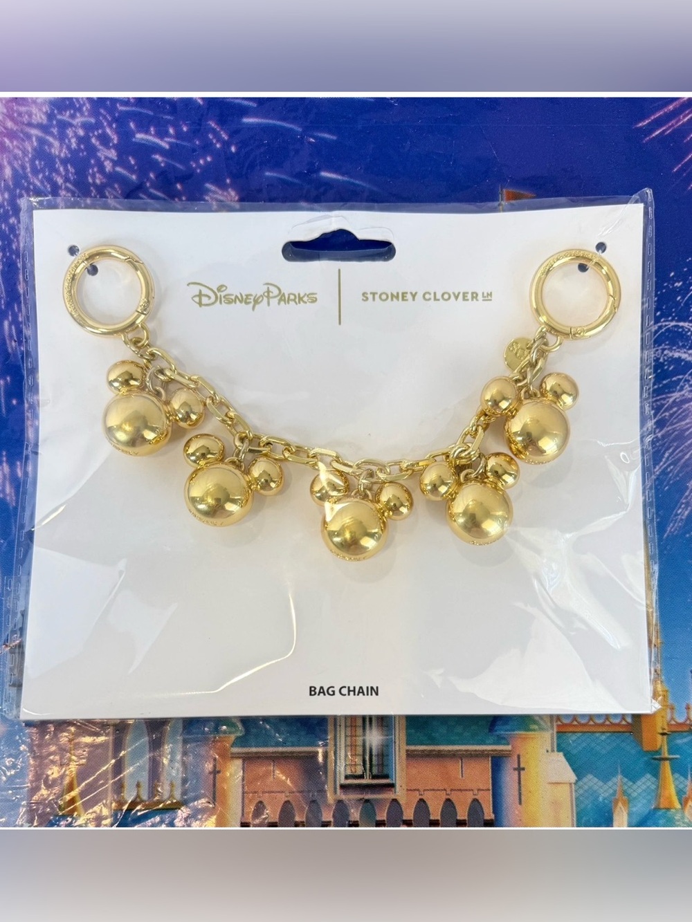 2026 STONEY CLOVER LANE x Disney Parks MICKEY Mouse ICON Bag Charm Chain NEW